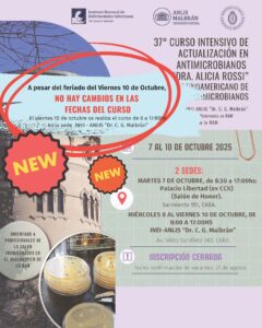 37° Curso Intensivo de Actualización en Antimicrobianos «Dra. Alicia Rossi»